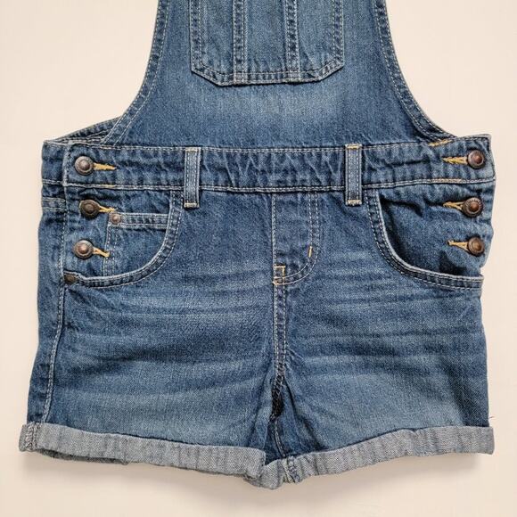 L.E.I. Rolled Cuff Denim Short Overalls - Picture 6 of 14